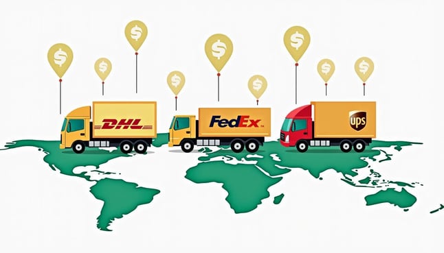 DHL vs FedEx vs UPS prices