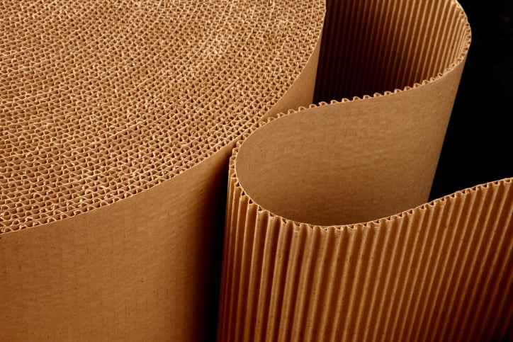 Corrugated paper dunnage for ecommerce