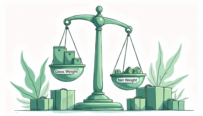 Difference between net and gross weight