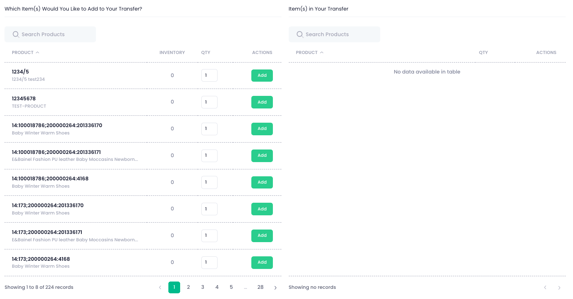 Transfer inventory between warehouses - Shipfusion 3PL
