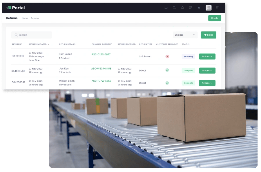 reverse logistics returns management ecommerce program