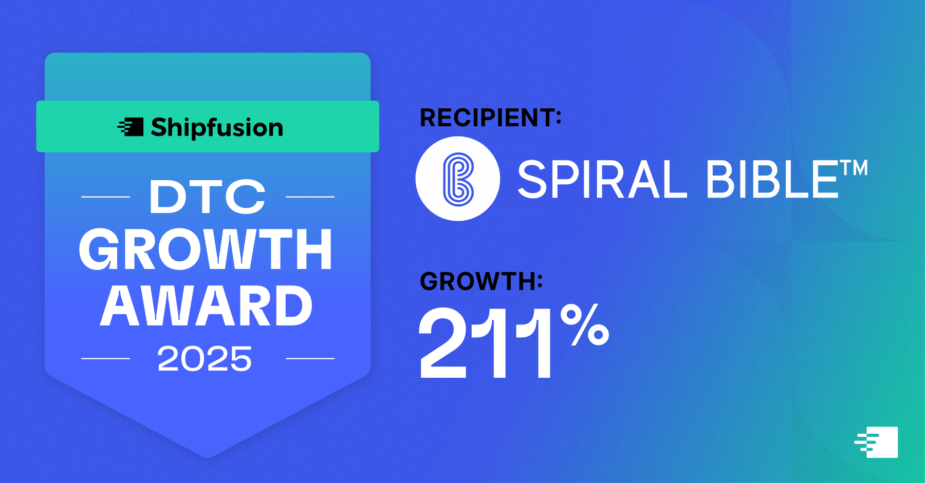 DTC Growth Award Winner Spiral Bible 