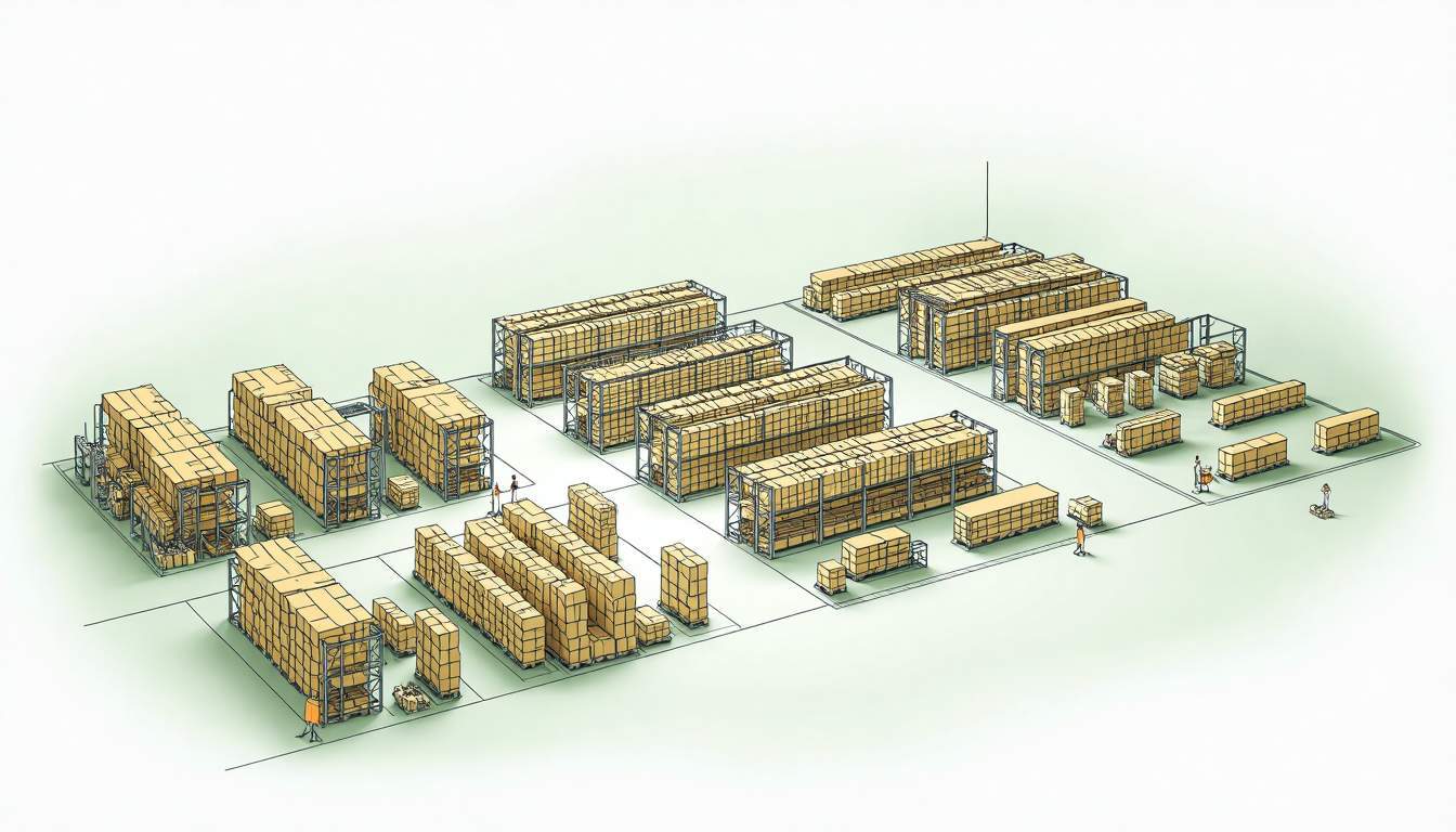 Warehouse picking racks