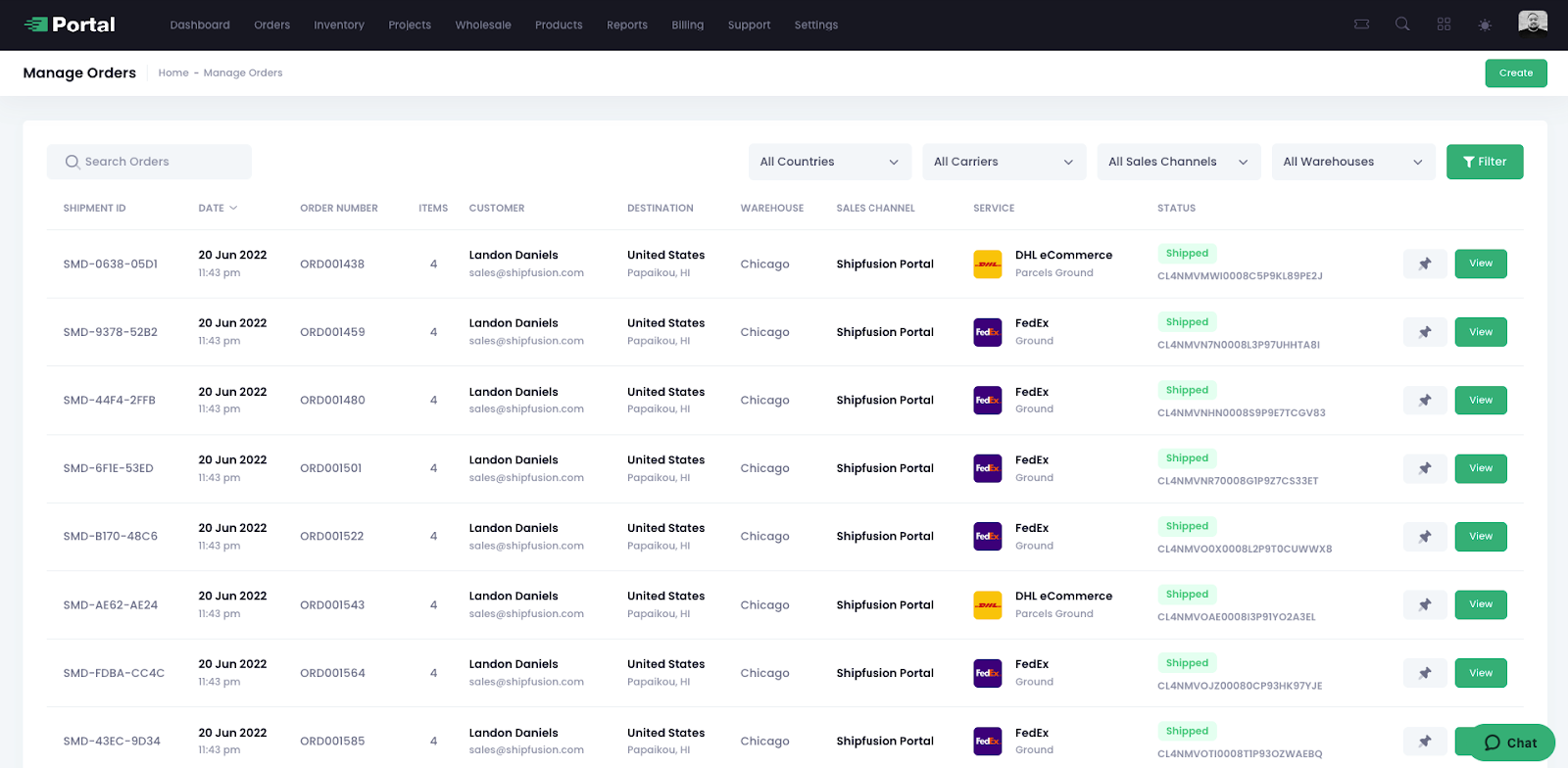 Portal V2 - Improved Order Management